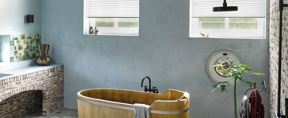 Stores Plissés dans la salle de bain